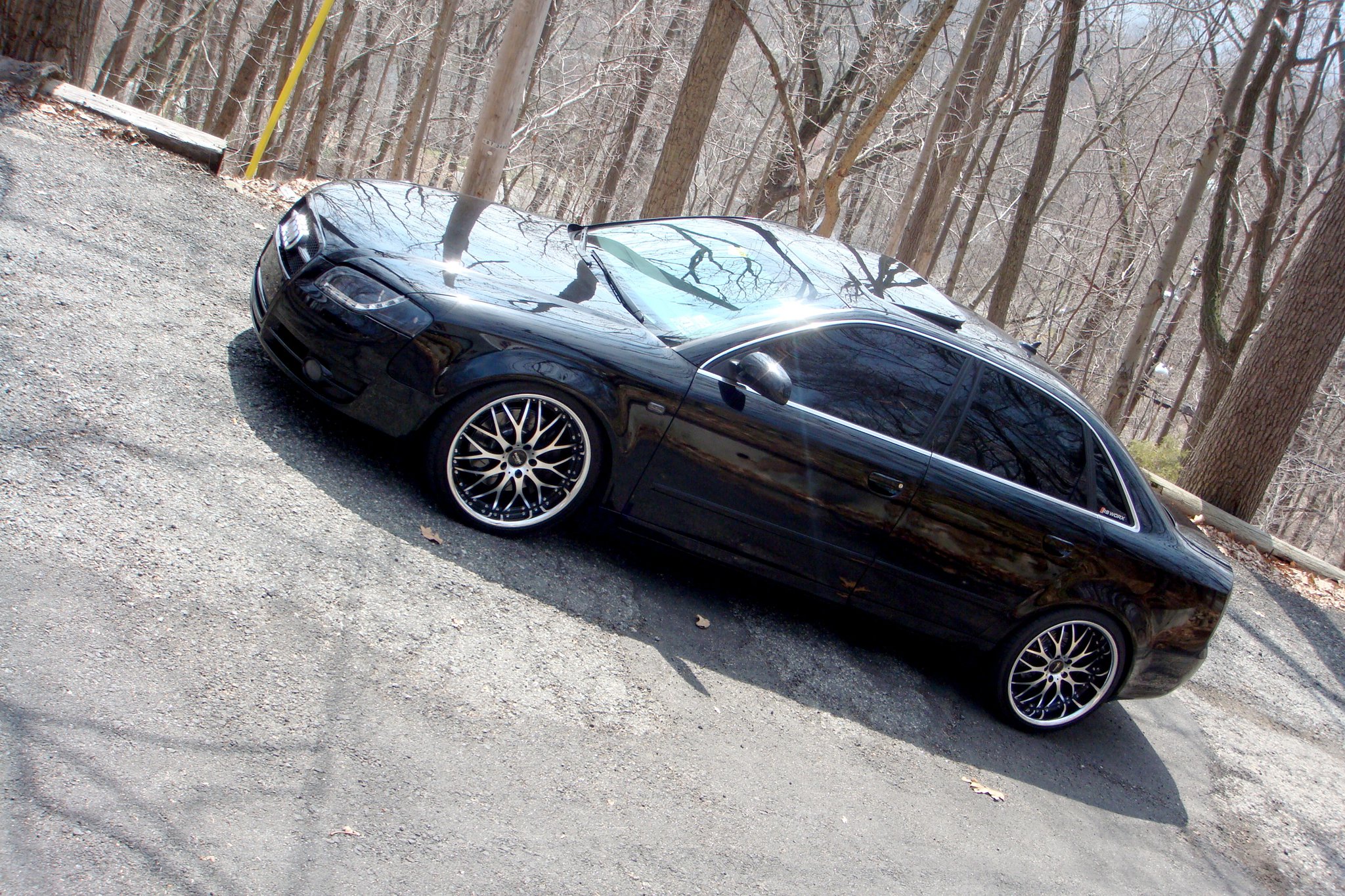 Vertini Riviera-S Machined Black on Audi A4
